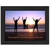 "Teamwork" By Trendy Decor4U, Printed Wall Art, Ready To Hang Framed Poster, Black Frame