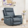 Electric Power Recliner Chair with USB Port, Leather Rocker Recliner Chairs for Adults, High Back Modern Single Sofa Home Theater Seat for Living Room