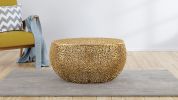 T3502-32 Round Coffee Table in Gold