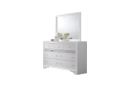 Traditional Matrix 7 Drawer Dresser in White made with Wood