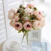 1pc, Realistic Peony Silk Flowers for Home Decor and Weddings - DIY Craft and Bridal Bouquet - Indoor and Outdoor Decoration