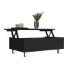 Gambia Lift Top Coffee Table, Four Legs -Black