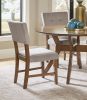 Light Oak Finish 5pc Round Dining Set Table and 4 Side Chairs Mid-Century Modern Design Kitchen Breakfast Wooden Furniture