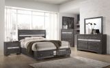 Matrix Traditional 7 Drawer Dresser made with Wood in Gray