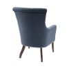 27" Accent Chair,Wood High-Density Foam Modern Style For Living Room, Blue