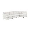 U_Style Sectional Modular Sofa with 2 Tossing cushions and Solid Frame for Living Room