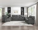 Modern Sleek Design Living Room Furniture 1pc Sofa Dark Gray Fabric Upholstered Comfortable Plush Seating