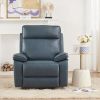 Electric Power Recliner Chair with USB Port, Leather Rocker Recliner Chairs for Adults, High Back Modern Single Sofa Home Theater Seat for Living Room