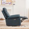 Electric Power Recliner Chair with USB Port, Leather Rocker Recliner Chairs for Adults, High Back Modern Single Sofa Home Theater Seat for Living Room