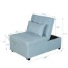 Folding Ottoman Sofa Bed Green