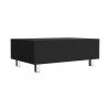 Gambia Lift Top Coffee Table, Four Legs -Black