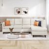 97.2" Modern Linen Fabric Sofa, L-Shape Couch with Chaise Lounge,Sectional Sofa with one Lumbar Pad,Beige