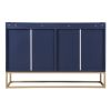 TREXM Modern Sideboard Elegant Buffet Cabinet with Large Storage Space for Dining Room, Entryway (Navy)