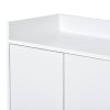 TREXM Modern Sideboard Elegant Buffet Cabinet with Large Storage Space for Dining Room, Entryway (White)