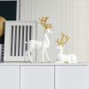 Origami Elk,resin Sitting Standing Deer Statues,for Home Decoration