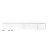 ON-TREND Extended, Minimalist Design TV stand with Color Changing LED Lights, Modern Universal Entertainment Center, High Gloss TV Cabinet for 90+ inc