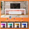 LED TV stand modern TV stand with storage Entertainment Center with drawer TV cabinet for Up to 75 inch for Gaming Living Room Bedroom