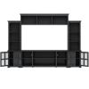 [VIDEO provided] ON-TREND Minimalism Entertainment Wall Unit with Bridge, Modern TV Console Table for TVs Up to 70", Multifunctional TV Stand with Tem