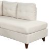 97.2" Modern Linen Fabric Sofa, L-Shape Couch with Chaise Lounge,Sectional Sofa with one Lumbar Pad,Beige