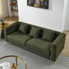 81Inch Oversized 3 Seater Sectional Sofa, Living Room Comfort Fabric Sectional Sofa - Deep Seating Sectional Sofa, Soft Sitting with 3 Pillows for Liv