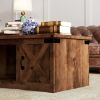 Bridgevine Home Farmhouse 48 inch Coffee Table, No Assembly Required, Aged Whiskey Finish