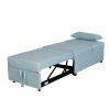 Folding Ottoman Sofa Bed Green