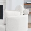 39"W Oversized Swivel Chair with moon storage ottoman for Living Room, Modern Accent Round Loveseat Circle Swivel Barrel Chairs for Bedroom Cuddle Sof