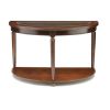 Transitional 1pc Side Table Dark Cherry Open Bottom Shelf Beveled Glass Top Turned Legs Living Room Furniture