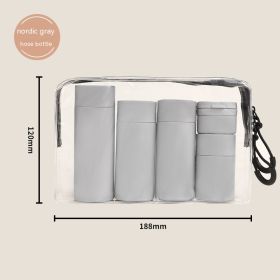 Travel Portable Filling Set Lotion Bottle (Option: Gray-Regular)