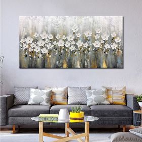 Oil Painting Handmade Hand Painted Wall Art Mintura Modern Abstract Flowers Home Decoration Decor Rolled Canvas (size: 50x100cm)