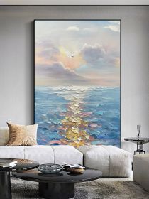 Modern Abstract Wall Art Canvas Painting Beach Surf Landscape Poster Art Prints Suitable For Living Room Home Decor (size: 100X150cm)