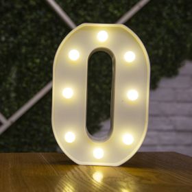 Alphabet Letter LED Lights Luminous Number Lamp Decor Battery Night Light for home Wedding Birthday Christmas party Decoration (Type: 0)