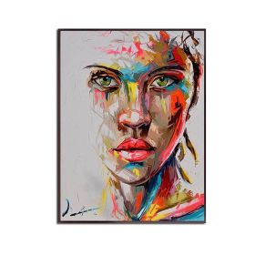 Ha's Art Top Selling Handmade Abstract Oil Painting Wall Art Modern Minimalist Fashion Figure Picture Canvas Home Decor For Living Room Bedroom No Fra (size: 50X70cm)