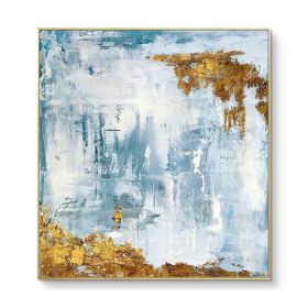 100% Nordic Style Wall Art Pic 100% Hand Painted Modern Abstract Oil Painting On Canvas For Living Room Home Decor No Frame (size: 90x90cm)