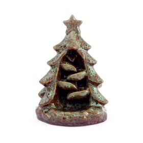 Backflow Incense Burner Creative Crafts Ornaments (Color: As pic show, Type: Kiln Baked Green)