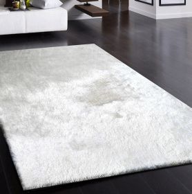 "Fancy Shaggy" Hand Tufted Area Rug (Color: as Pic)