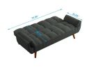 New Design Velvet Sofa Furniture Adjustable Backrest Easily Assembles Loveseat