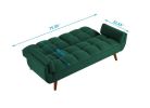 New Design Velvet Sofa Furniture Adjustable Backrest Easily Assembles Loveseat