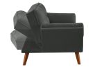 New Design Velvet Sofa Furniture Adjustable Backrest Easily Assembles Loveseat