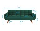 New Design Velvet Sofa Furniture Adjustable Backrest Easily Assembles Loveseat