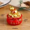 1pc; Pot Of Golden Car Ornament (2.28"√ó1.97"√ó1.97"); Home Decoration; Holiday Birthday Gifts